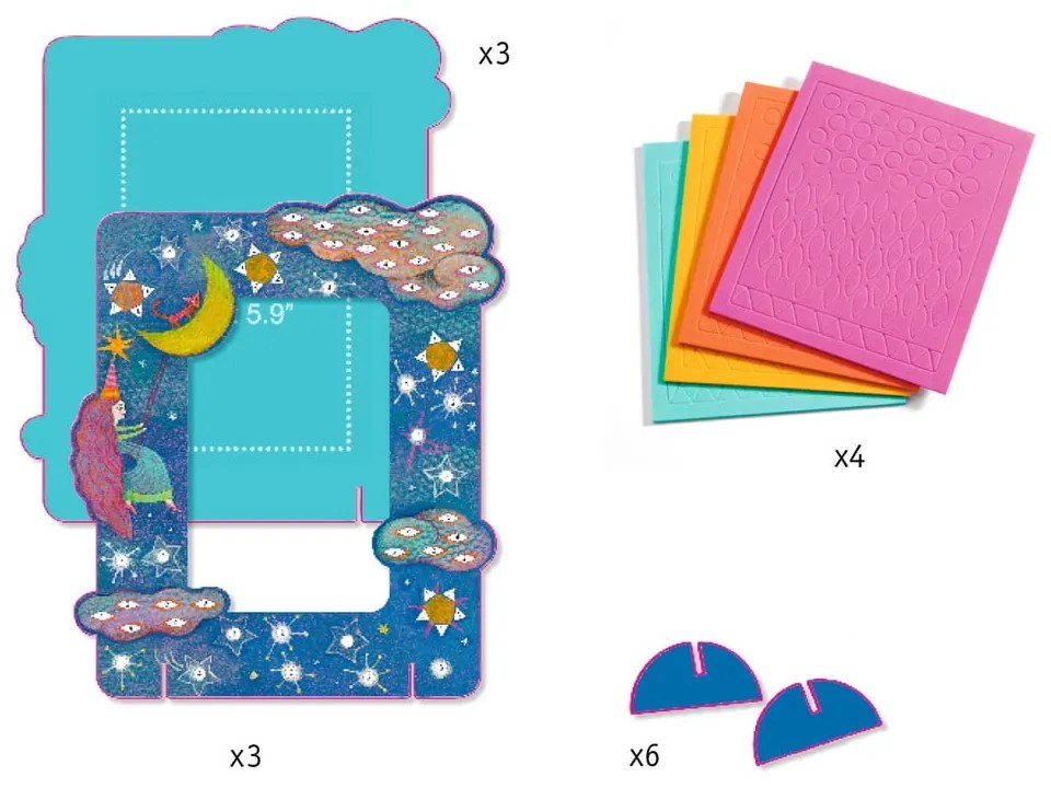 Set DIY 3 rame Djeco Dreamer
