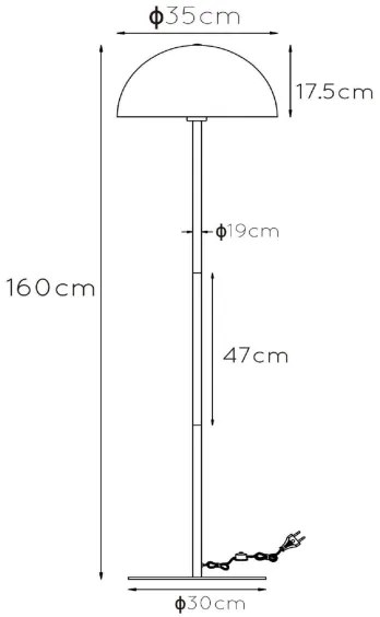 Lampadar Lucide 45796/01/33 SIEMON 1xE27/40W/230V verde