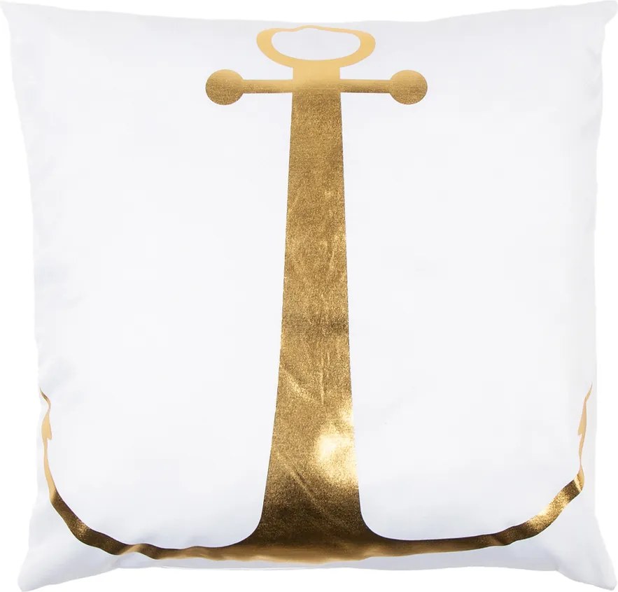 Pernuţă Gold De Lux Ancoră, alb, 43 x 43 cm