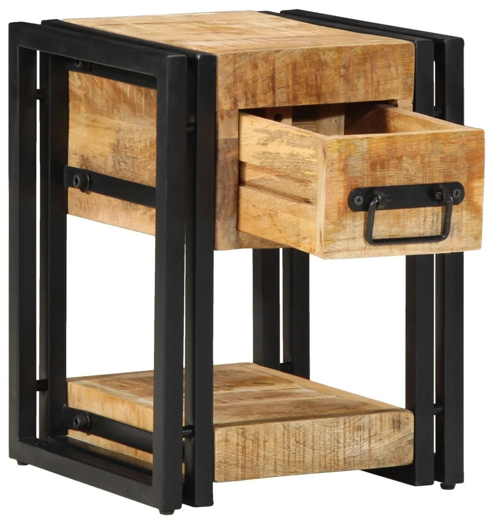 vidaXL Dulap de noapte 2 pcs Maro 30 x 30 x 40 cm Lemn masiv de mango