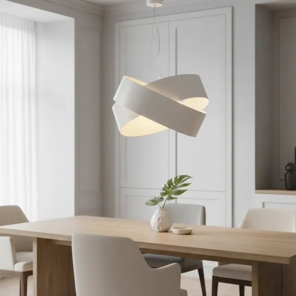 Lustră pe cablu VIENO 2xE27/15W/230V alb