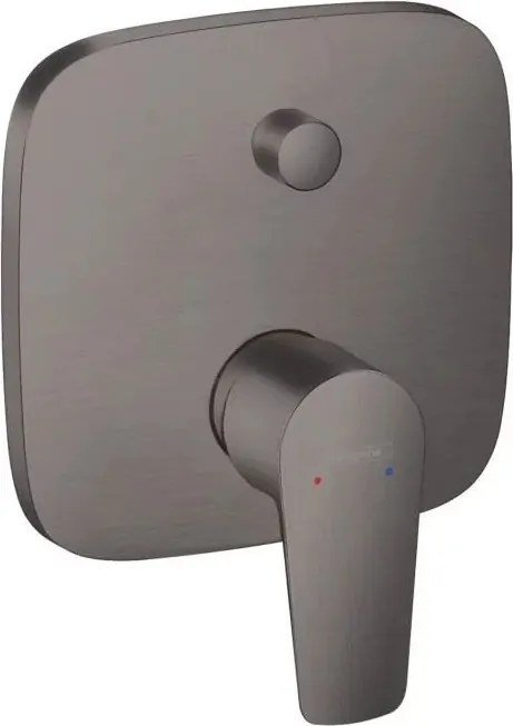 Baterie cada - dus incastrata Hansgrohe Talis E monocomanda negru - crom periat