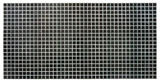 Panou decorativ, PVC, model mozaic, negru, 96x48.5cm