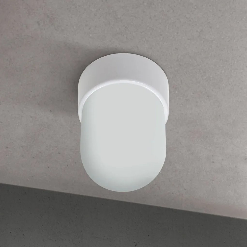 Mini Plafoniera din ceramica alba OSTIA