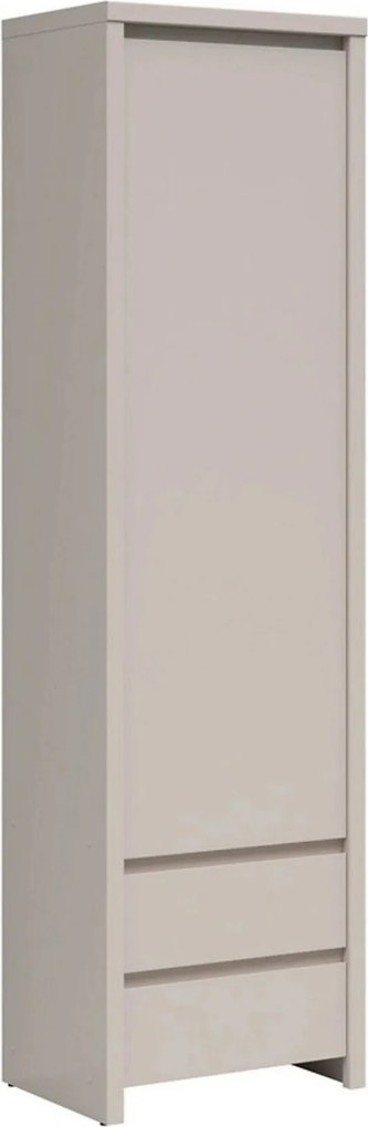 Dulap KASPIAN, casmir, PAL, cu o usa si 2 rafturi, 56x41x201 cm