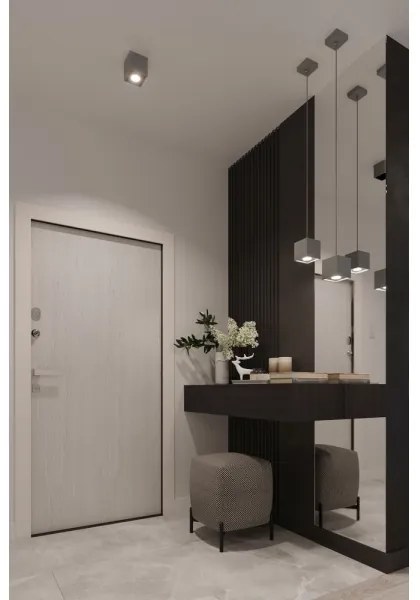 Plafonieră QUAD 2 2xGU10/40W/230V gri