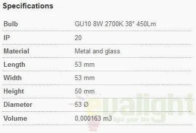 Bec GU10 LED 8W 2700K 17316