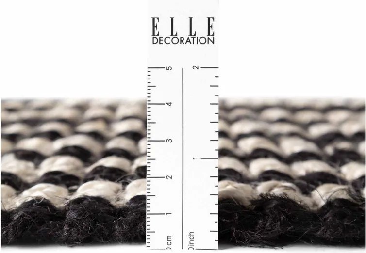 Covor negru țesut manual din iută 160x230 cm Harvest Ebony – Elle Decoration