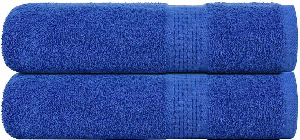 vidaXL Prosoape de duș, FROGN, 2 buc., albastru, 70x140 cm, 360 g/m²