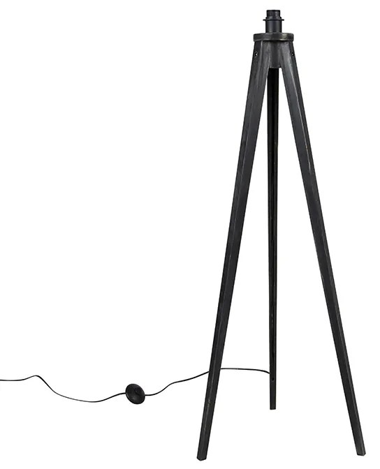 Lampă de podea rustică cu trepied negru - Tripod Classic