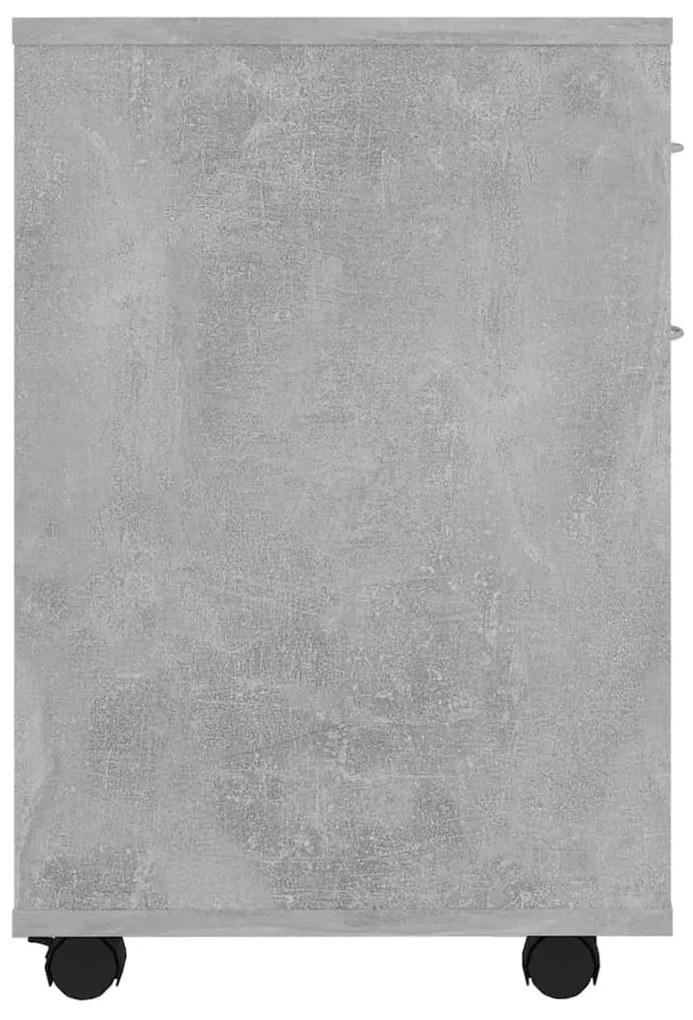 Dulap cu roti, gri beton, 45x38x54 cm, PAL Gri beton, 1, Gri beton