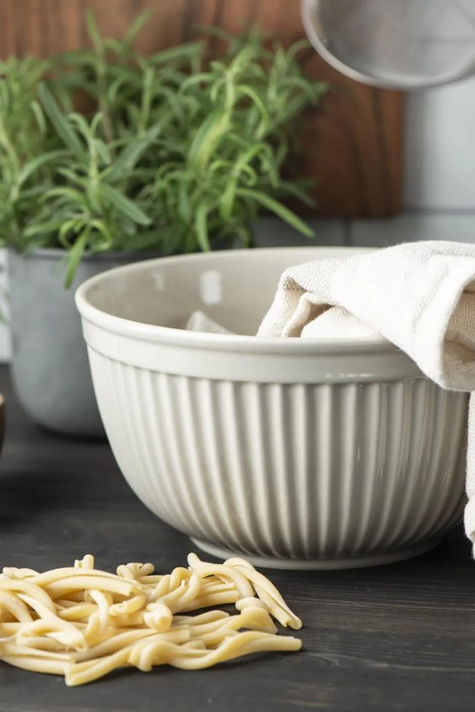 IB Laursen Set 3 boluri ceramice crem MYNTE BUTTER CREAM