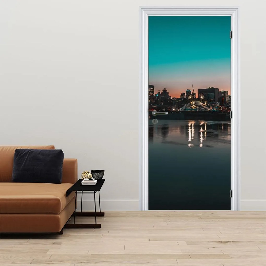 Fototapet pentru ușă - Oraș (95x205cm)
