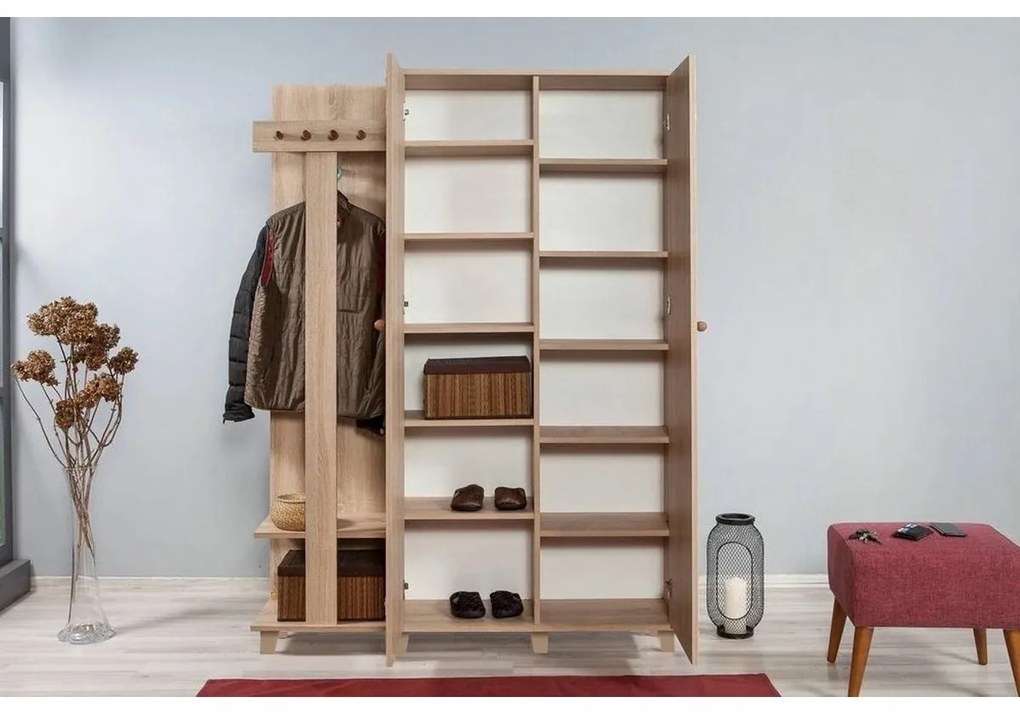 Cuier cu dulap Garmanto Tree Sonoma Oak Double