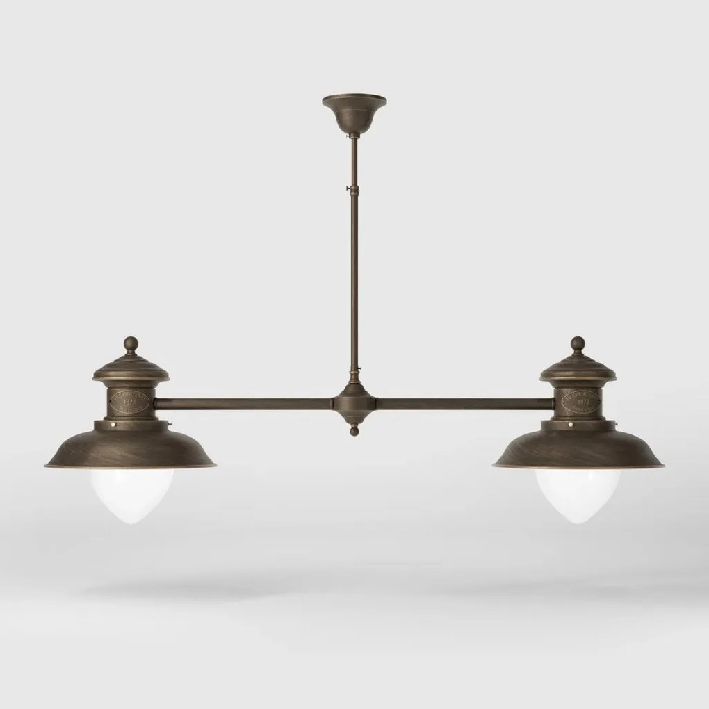 Lustra design italian din alama si sticla Al Mare