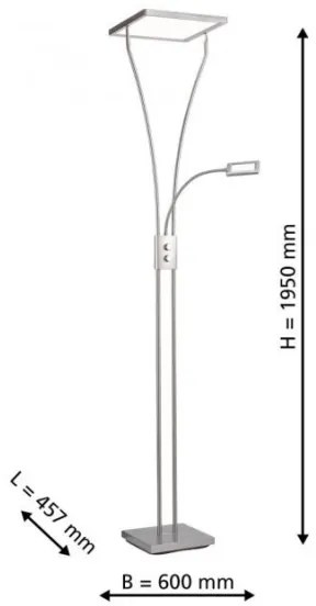 Leuchten Direkt 11722-55 - Lampă LED reglabilă MARIAN LED/33W/230V + LED/3,6W