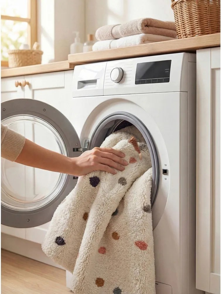Covor pentru copii crem lavabil/țesut manual din bumbac 140x200 cm Snuggle Pippo – Hanse Home