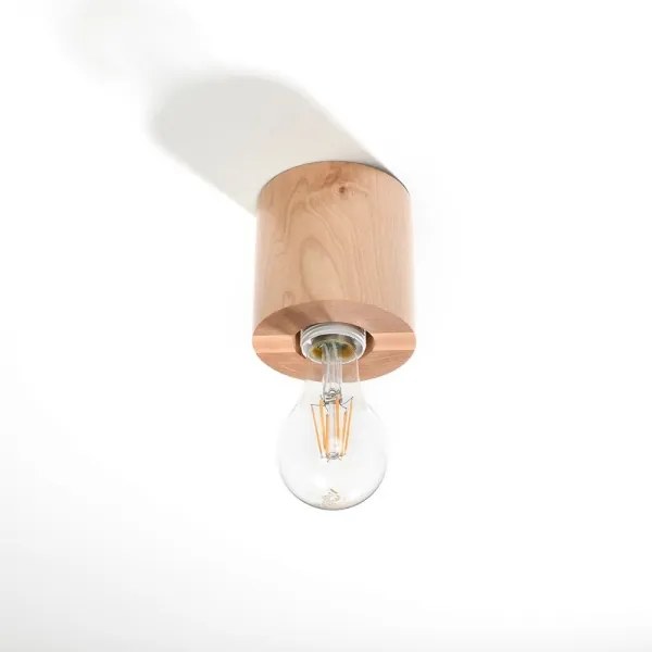 Plafonieră SALGADO 1×E27/60W/230V lemn