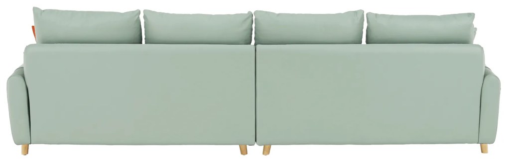 Canapea complet tapiţată cu 4 locuri, piele / piele ecologică neomint, LINSY