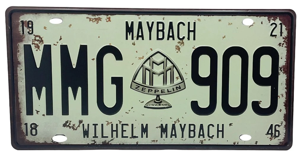 Placuta inmatriculare decorativa MAYBACH, 30x15cm, Metal