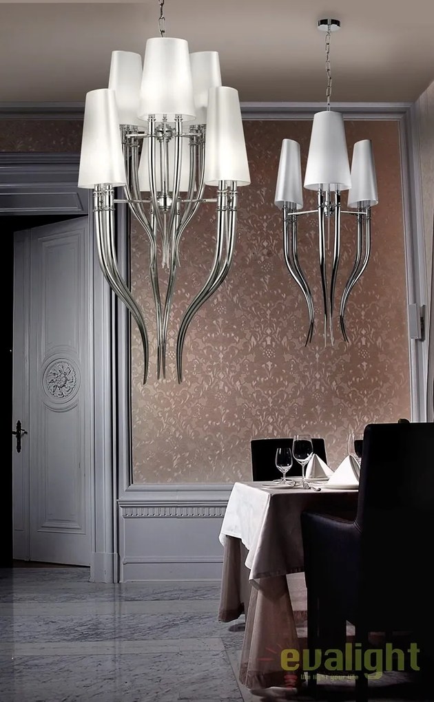Lustra eleganta design LUX ultra-modern DIABLO 3+3 WHITE