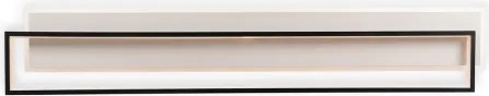 Brilagi - Plafonieră LED dimabilă OUTLINE LED/90W/230V 18x100 cm alb/negru +telecomandă