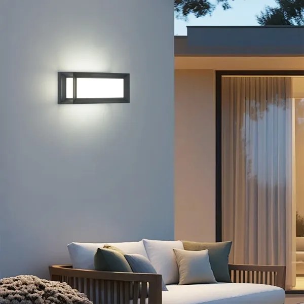 Brilagi - PARKER aplică LED de exterior cu senzor, 12W, 230V, antracit, IP44