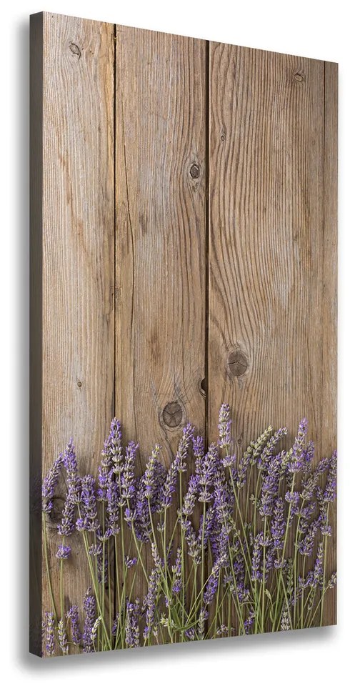 Imprimare tablou canvas Lavandă pe lemn