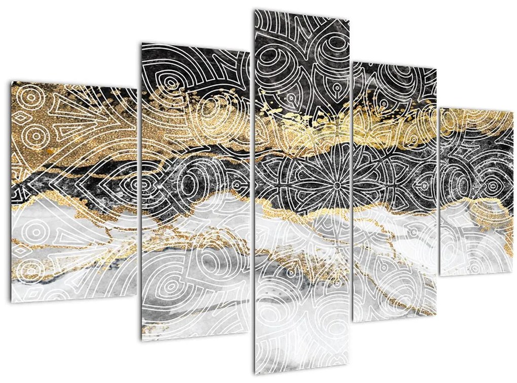 Tablou - Mandala în marmură (150x105 cm)