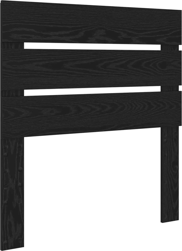 vidaXL Tăblie cap Stejar Negru 90 cm Lemn compozit