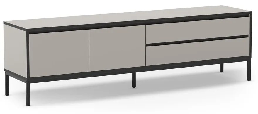 Masă TV gri/bej 180x55 cm Lorenza – Marckeric