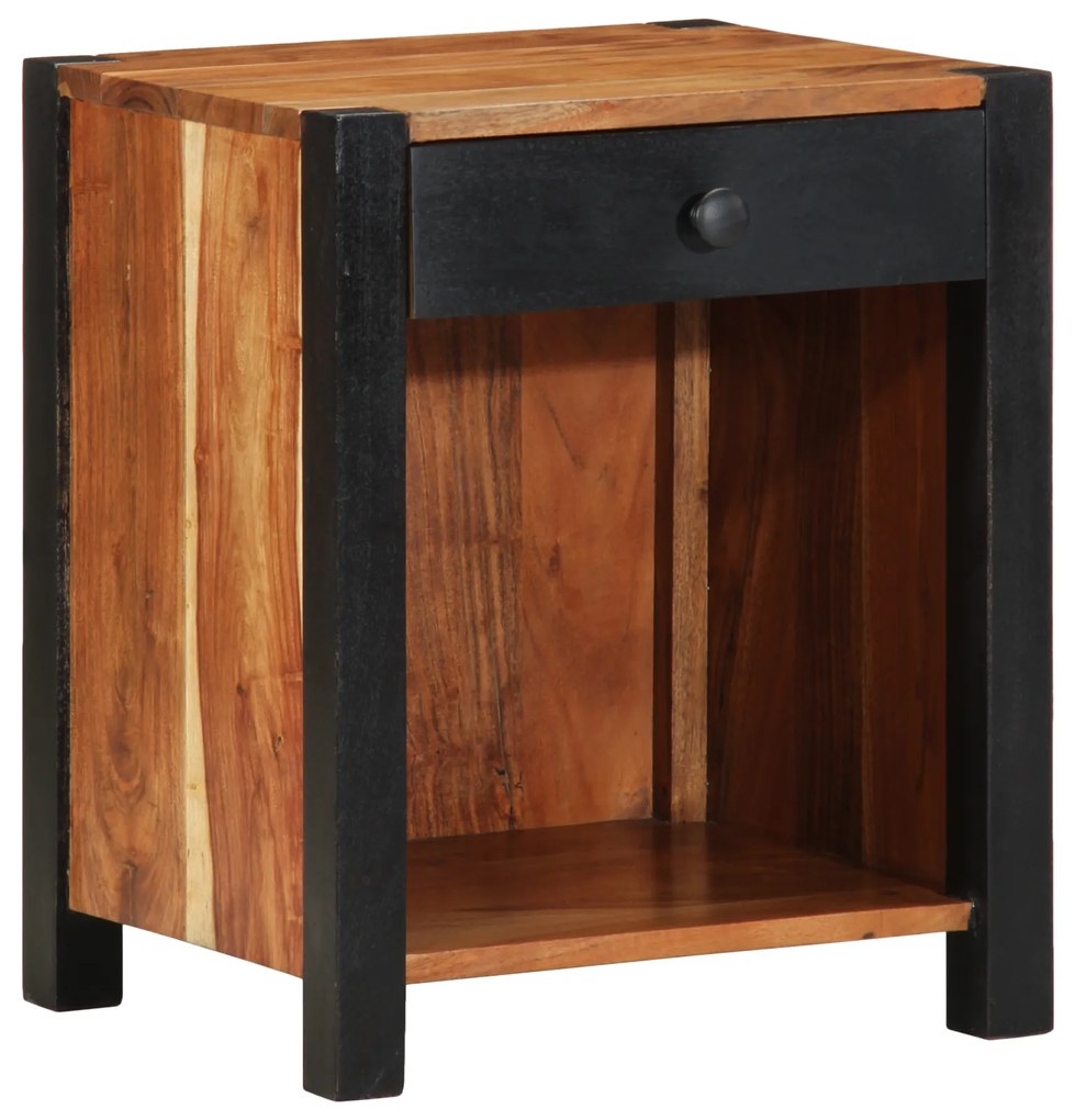 vidaXL Cabinet noptieră 40x35x50 cm Lemn masiv de acacia