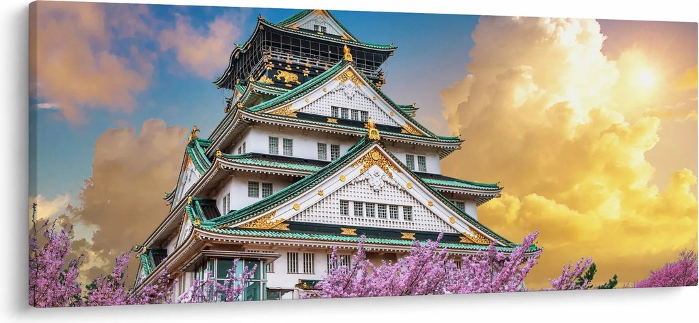 Tablou - Castelul Osaka (120x50 cm)