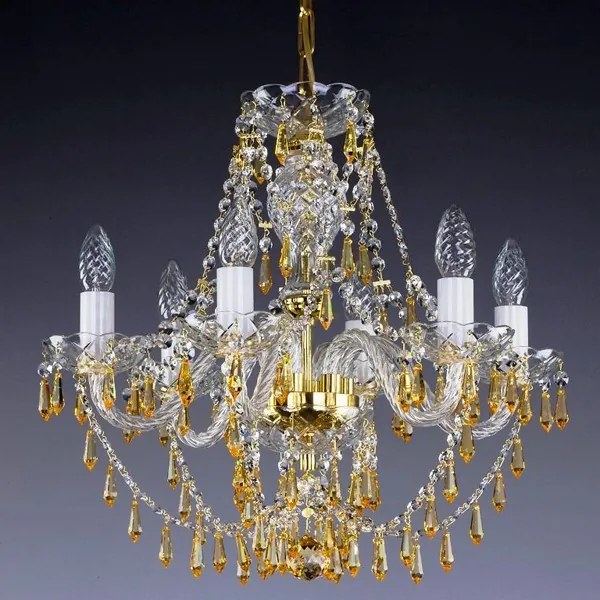 Candelabru cristal Bohemia 6 brate, diam. 50cm Sulika VI 3003 CE