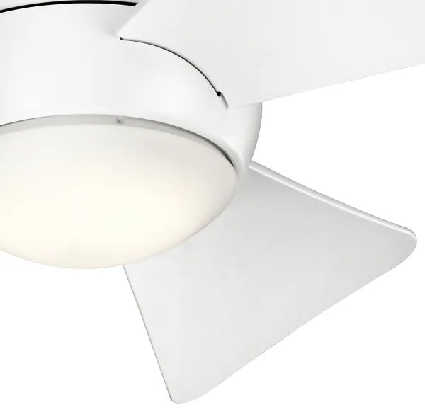 Ventilator LED dimabil de tavan Kichler KLF-SOLA-34-WHT SOLA 10W/230V IP23 + telecomandă