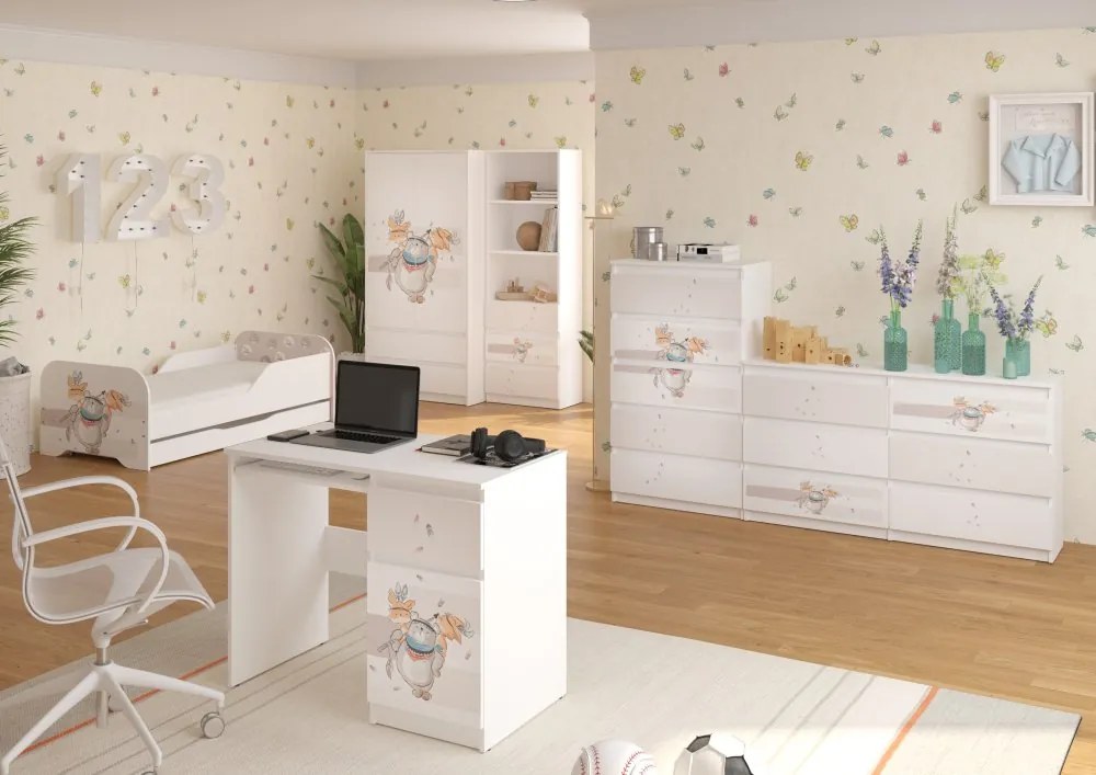 Pat adorabil pentru copii cu animale 160 x 80 cm