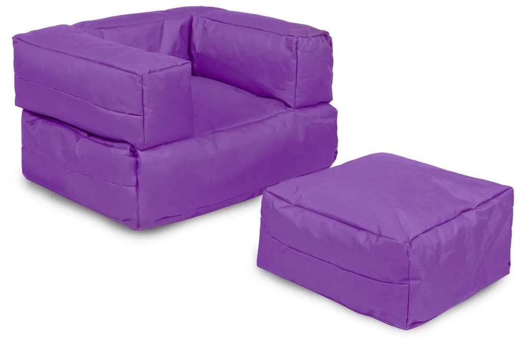 Fotoliu puf Kiddo (violet). 1101674