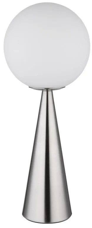 Veioza/Lampa de masa design modern PINPAL nickel/opal