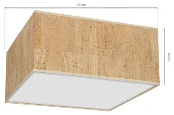 Plafonieră CORK 2xE27/60W/230V