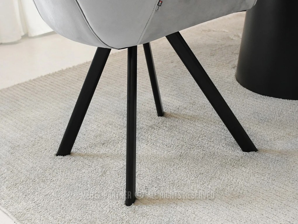 Scaun Nina (svetlogri + negru). Promo -13%. 1111201