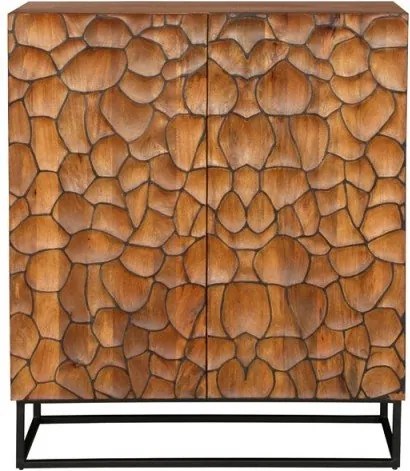 Comoda inalta cu model mozaic 3D Vulcano 120cm