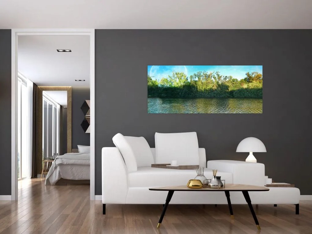 Tablou - lac (120x50 cm)
