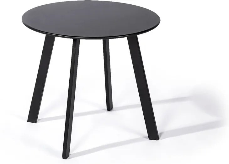 Masă de grădină Le Bonom Full Steel, ø 50 cm, negru