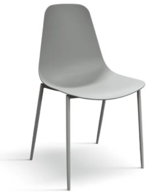 Set 4 scaune SHAPE -POLIPROPILENA- HORECA - GRI