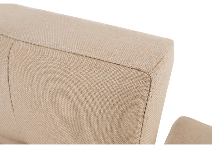 Fotoliu extensibil Culoare Bej / Nuc , ARKADIA