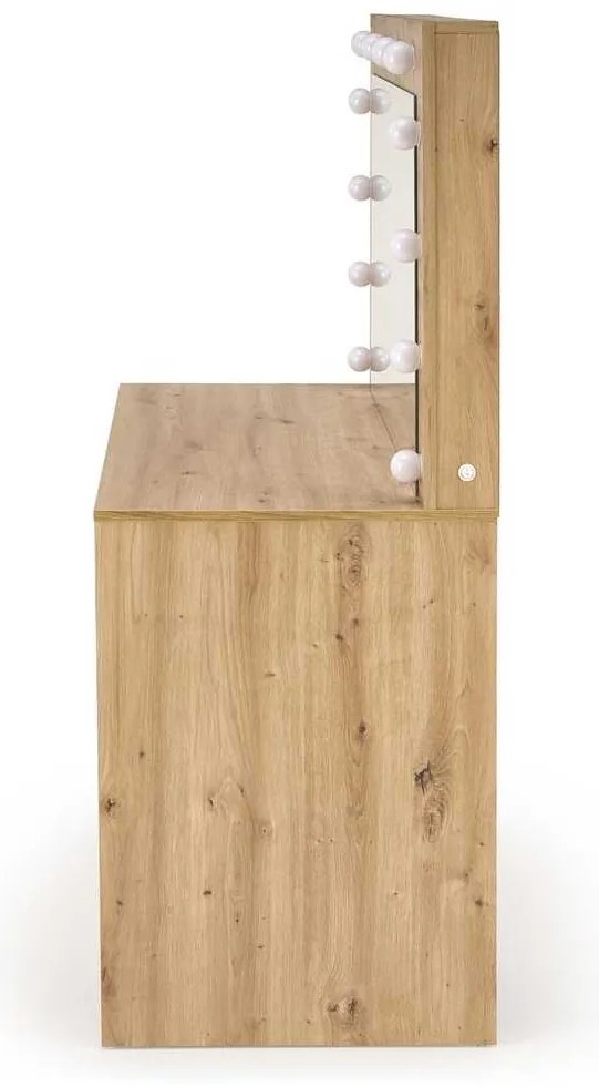 Masă de toaletă Hollywood XL, stejar artisan