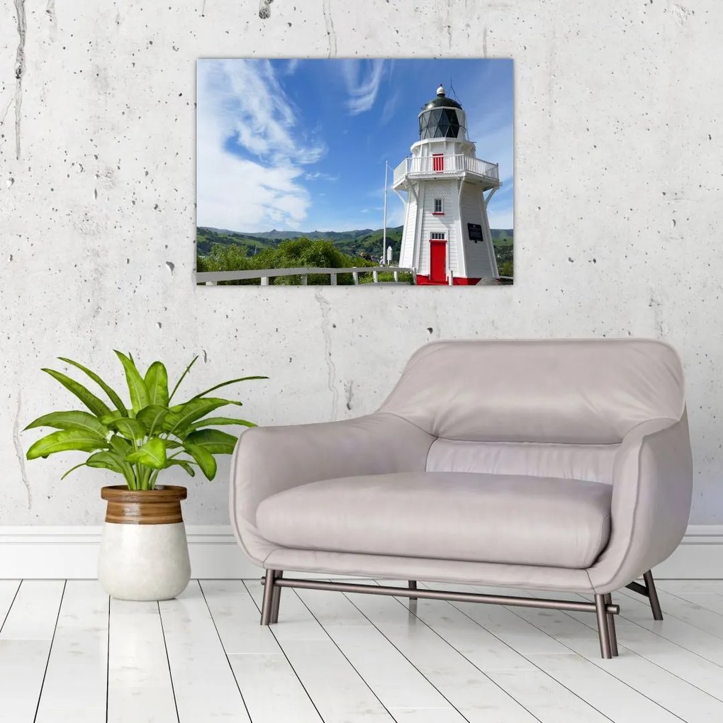 Tablou cu farurile Akaroa, Nooua Zeelanda (70x50 cm)