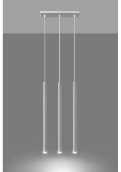 Lustră pe cablu PASTELO 3xG9/12W/230V alb