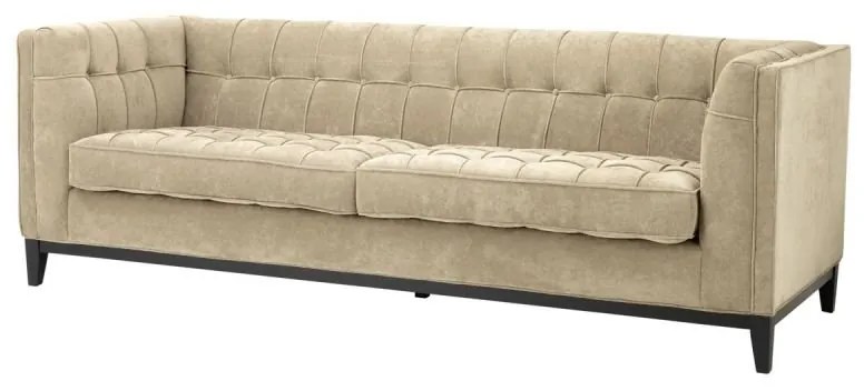 Canapea design modern, elegant cu tapiterie din catifea ALDGATE bej 110192 HZ