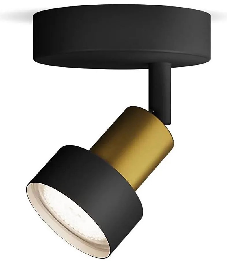 Spot Philips CONDUIT 1xGU10/5W/230V negru/alamă